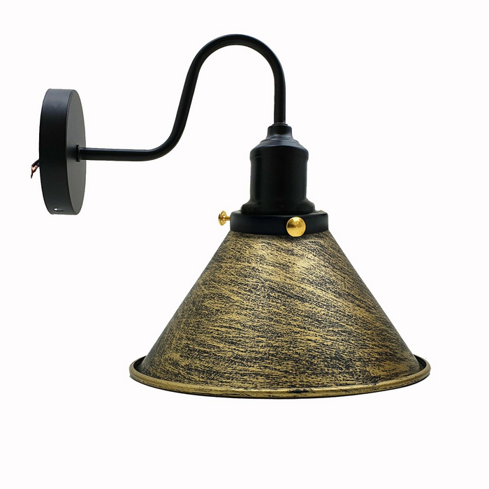 Industrial Metal Wall Light Fitting Vintage Cone shape Wall Sconce