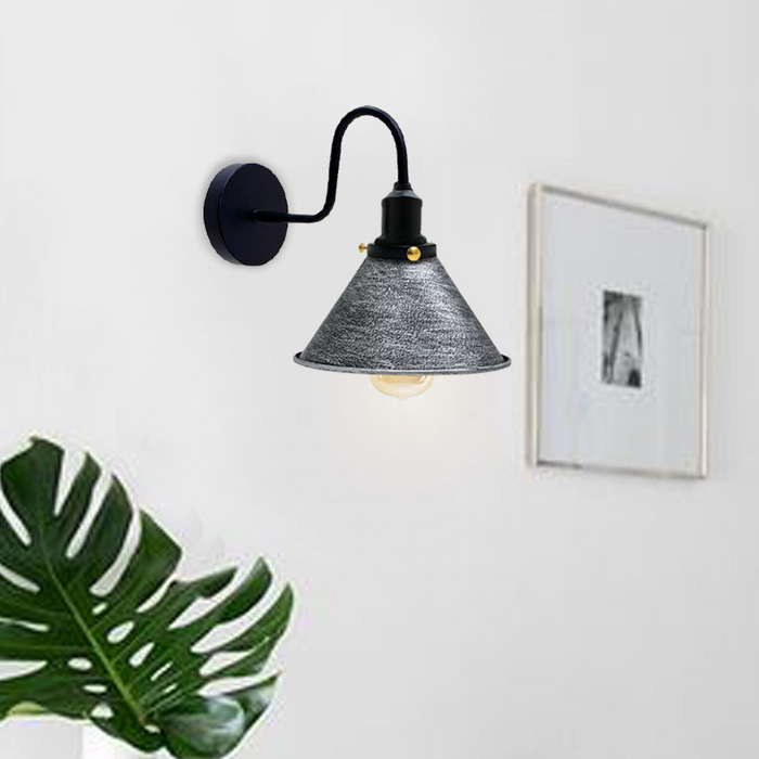 Industrial Metal Wall Light Fitting Vintage Cone shape Wall Sconce