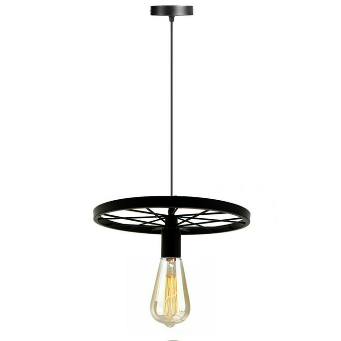 Modern Industrial Retro Pendant Lamp Ceiling Light Wheel Light for Bedroom cafe