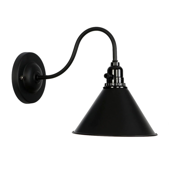Vintage E27 industriële wandlamp schans lampenkappen schakelaar retro Edison Loft