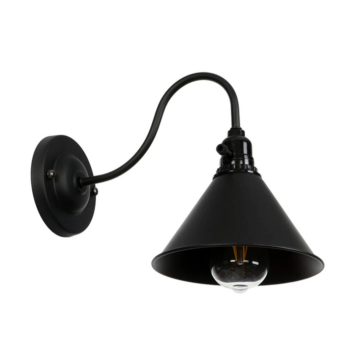 Vintage E27 Industrial Wall Light Sconce Lamp Shades Switch Retro Edison Loft