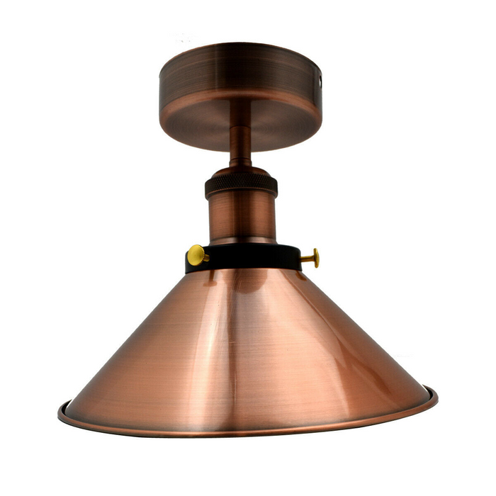 Vintage Industrial Ceiling Lights Retro Pendant Copper Shade Sconce Lamp