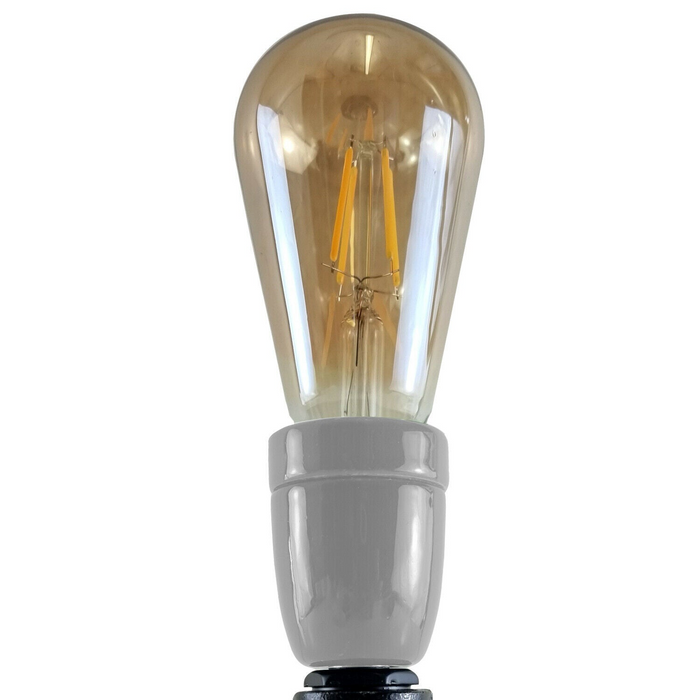 Vintage Industriële E27 Houder Witte Plafondlamp Fitting Flush Pipe Vintage Verlichting
