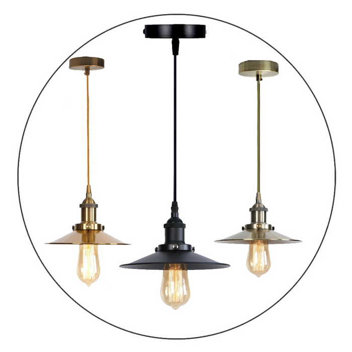 Vintage Industrial Metal Ceiling Pendant Light Shade Modern Hanging Retro Light