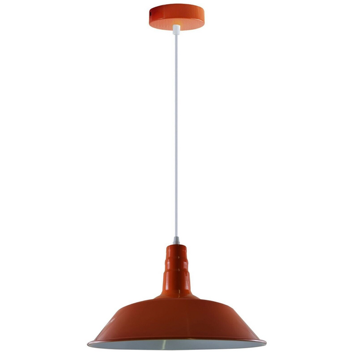 Retro verstelbare Hangschaal Diverse kleuren hanglamp E27 houder