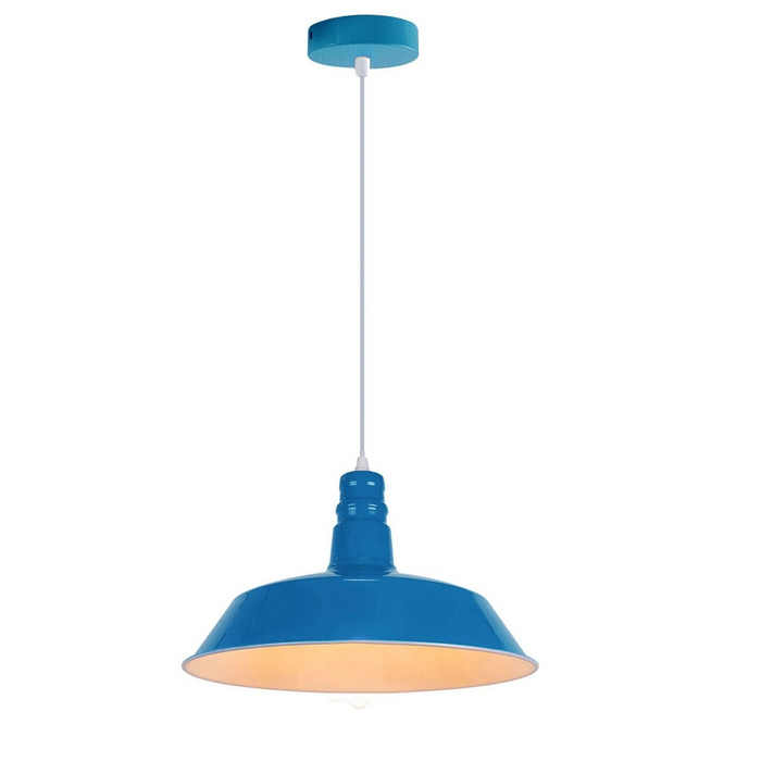 Retro adjustable Hanging bowl Various colours pendant  Lamp E27 holder