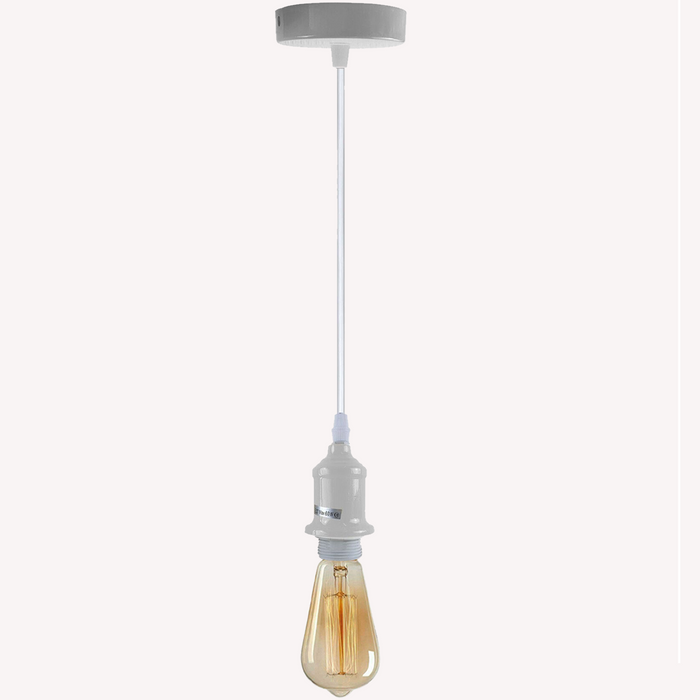 Industrial Vintage Various colours Ceiling Light Fitting E27 Pendant Holder