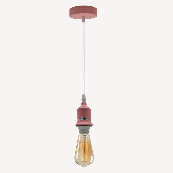 Industrial Vintage Various colours Ceiling Light Fitting E27 Pendant Holder