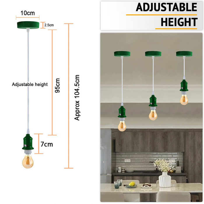 Industrieel Vintage Diverse kleuren Plafondlamp Fitting E27 Hangerhouder