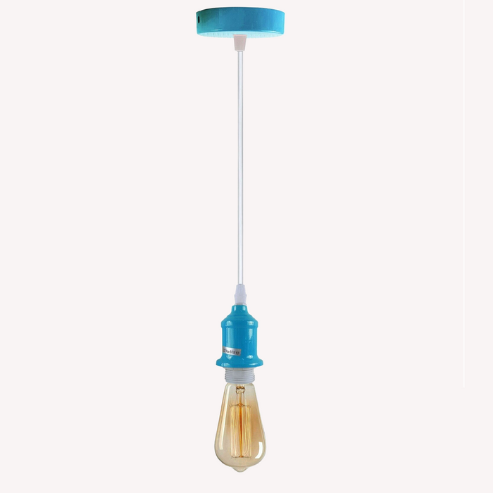 Industrial Vintage Various colours Ceiling Light Fitting E27 Pendant Holder