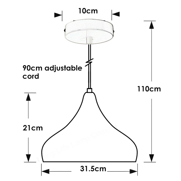 Industriële vintage metalen plafondgroene hangende hanglamp