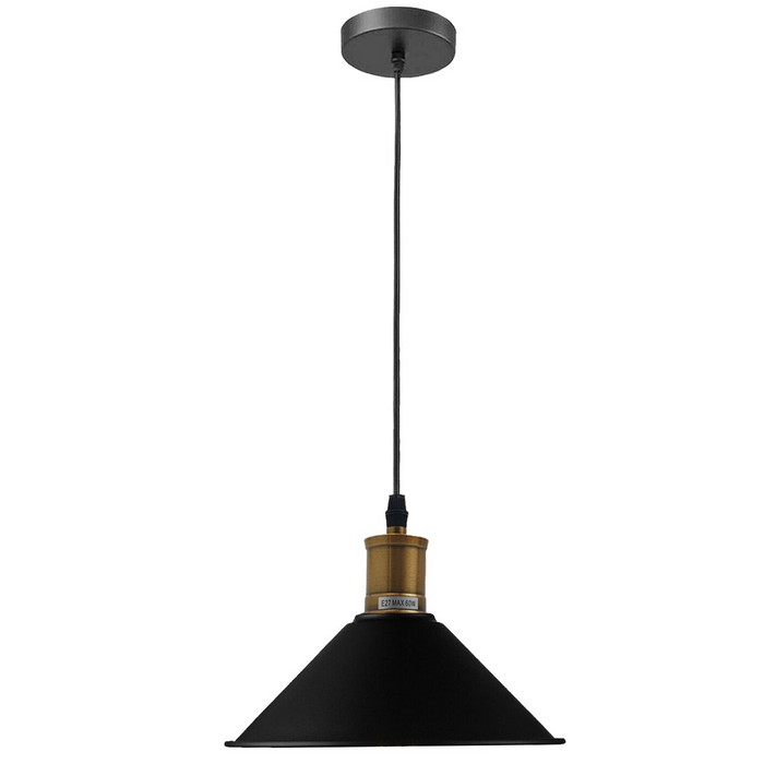 Vintage Industrial Ceiling Pendant Light Retro Loft Style Metal Shade Lamp