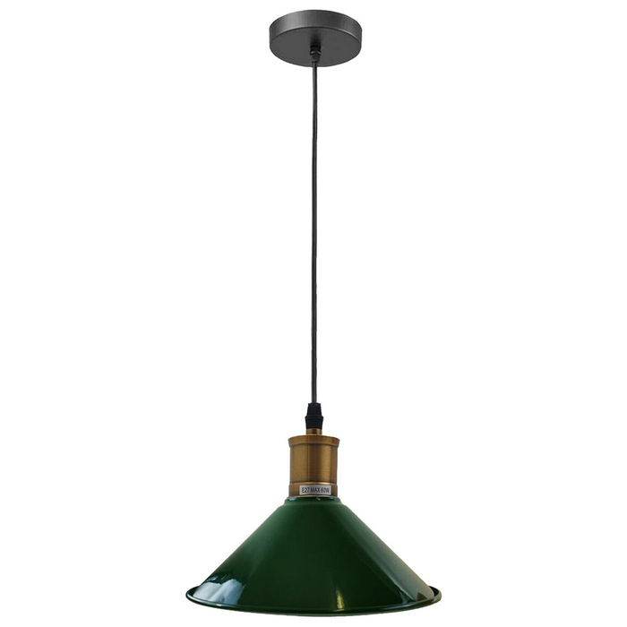 Vintage Industrial Ceiling Pendant Light Retro Loft Style Metal Shade Lamp