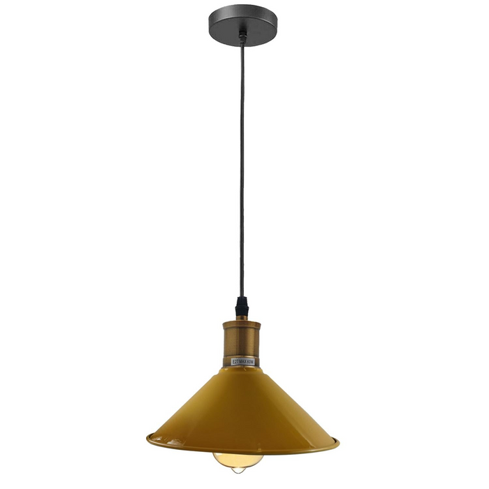 Vintage Industrial Ceiling Pendant Light Retro Loft Style Metal Shade Lamp