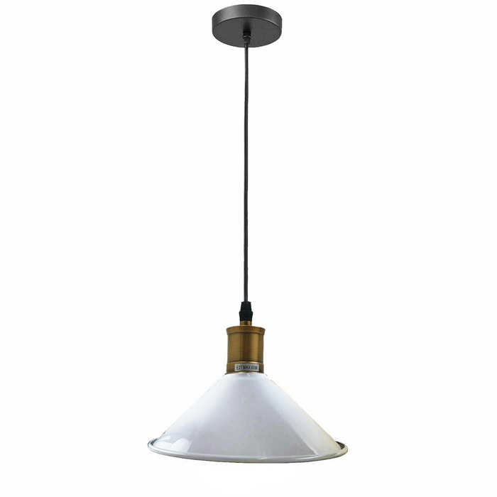 Vintage Industrial Ceiling Pendant Light Retro Loft Style Metal Shade Lamp