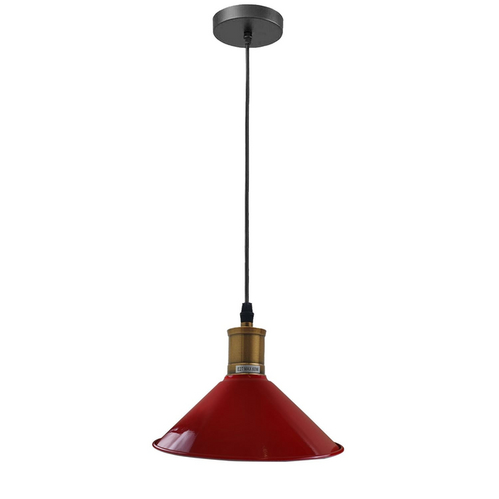 Vintage Industrial Ceiling Pendant Light Retro Loft Style Metal Shade Lamp