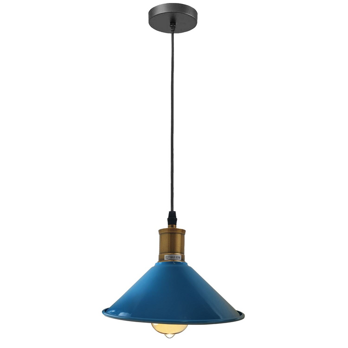 Vintage Industrial Ceiling Pendant Light Retro Loft Style Metal Shade Lamp