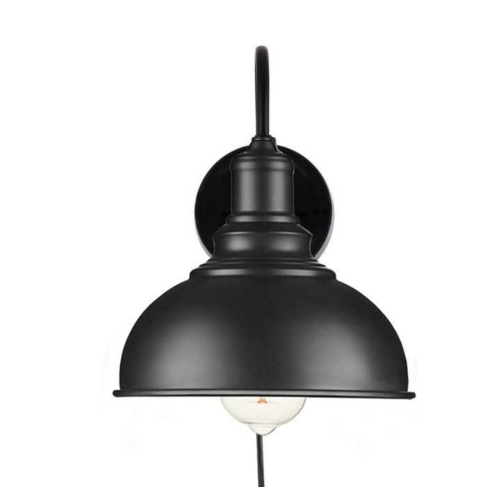 Wall Light Mounted E27 Matte Black Retro Wall Light lamp