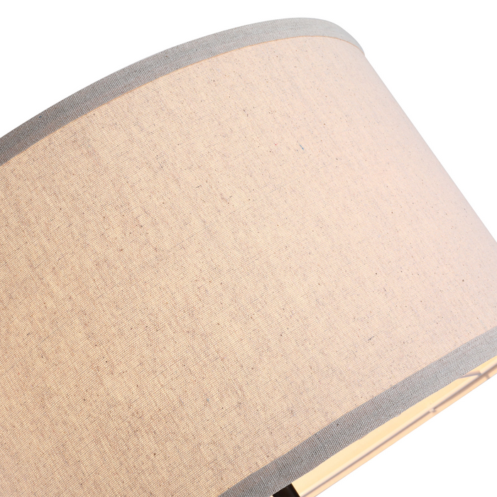 5FT Elegante Houten Statief Vloerlamp Vrijstaande E27 Gloeilamp Veelzijdig Gebruik Voor Thuiskantoor - Beige