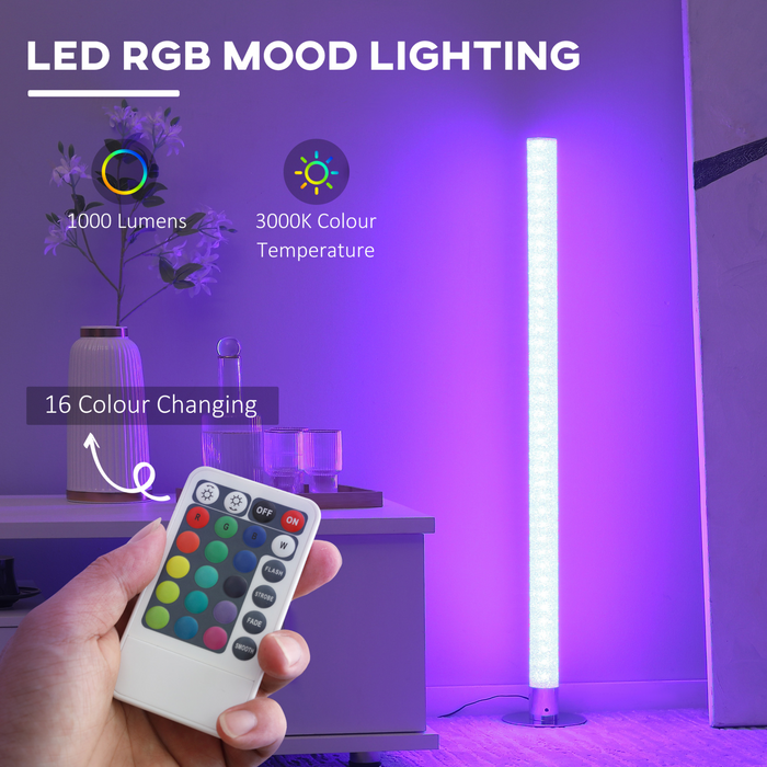 RGB Floor Lamps Dimmable Corner Lamp with Remote Control, LED Modern Mood Lighting for Living Room Bedroom Gaming Room