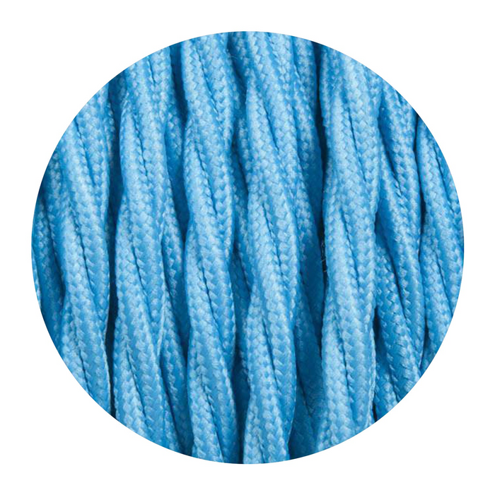 2 core Twisted Italian Braided Cable, Electrical Fabric Flexible Lamp Cable Wire Cord for UK Light