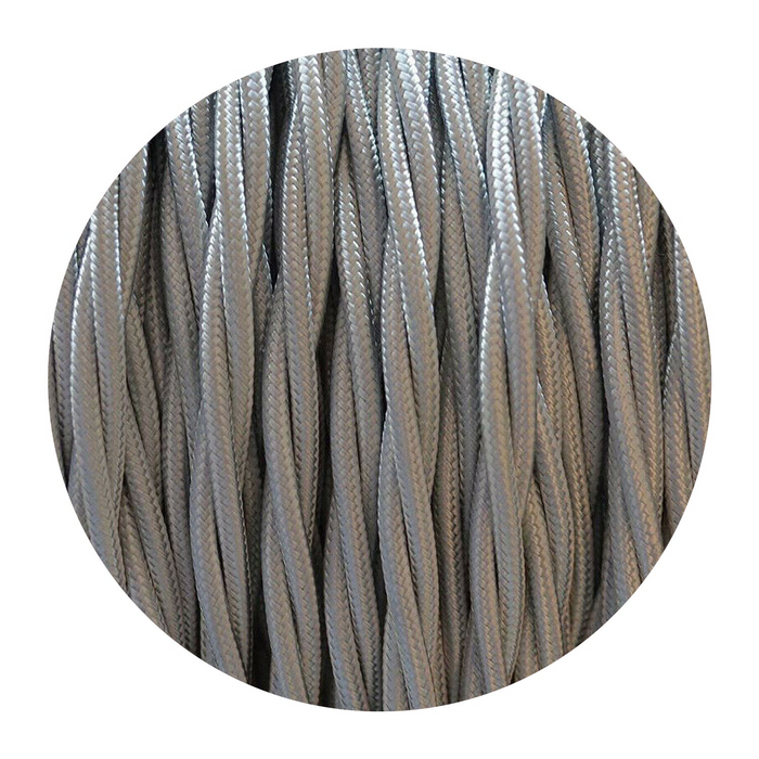 2 core Twisted Italian Braided Cable, Electrical Fabric Flexible Lamp Cable Wire Cord for UK Light