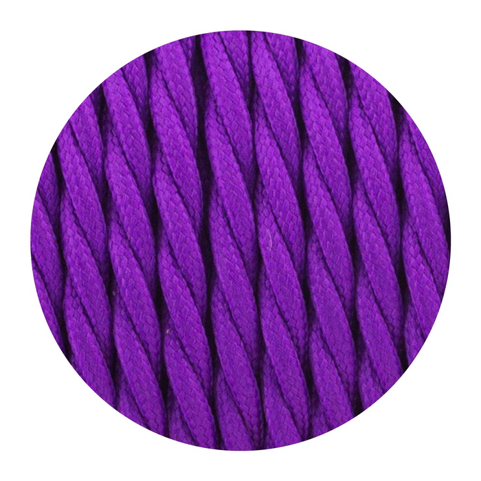 2 core Twisted Italian Braided Cable, Electrical Fabric Flexible Lamp Cable Wire Cord for UK Light