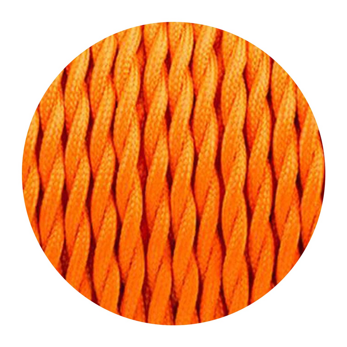 2 core Twisted Italian Braided Cable, Electrical Fabric Flexible Lamp Cable Wire Cord for UK Light