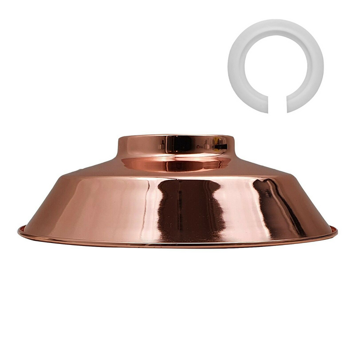 VINTAGE STYLE METAL CEILING LIGHT ROSE GOLD SHADES