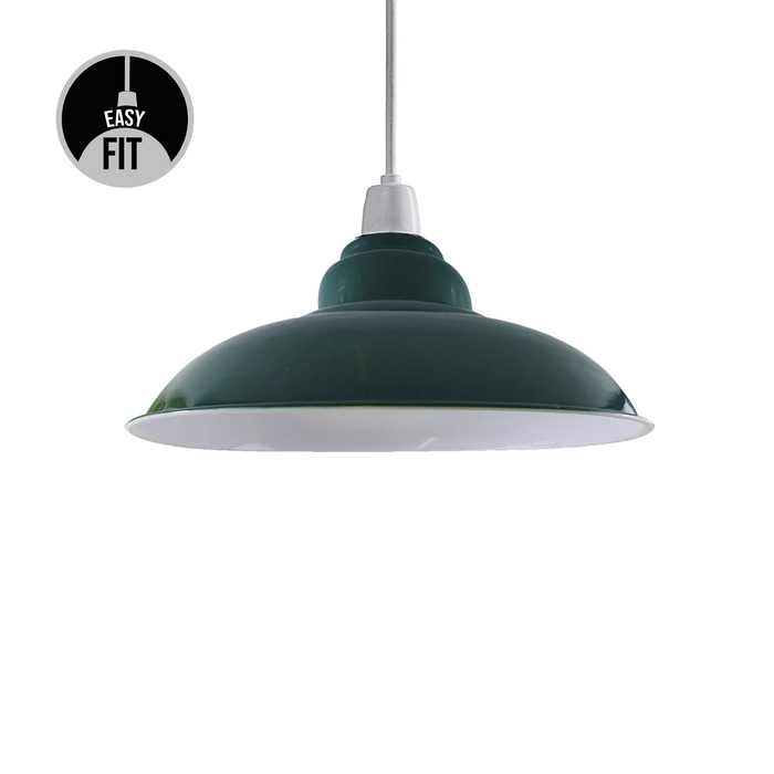 Groene kleur glanzende moderne metalen binnenverlichting lampenkap