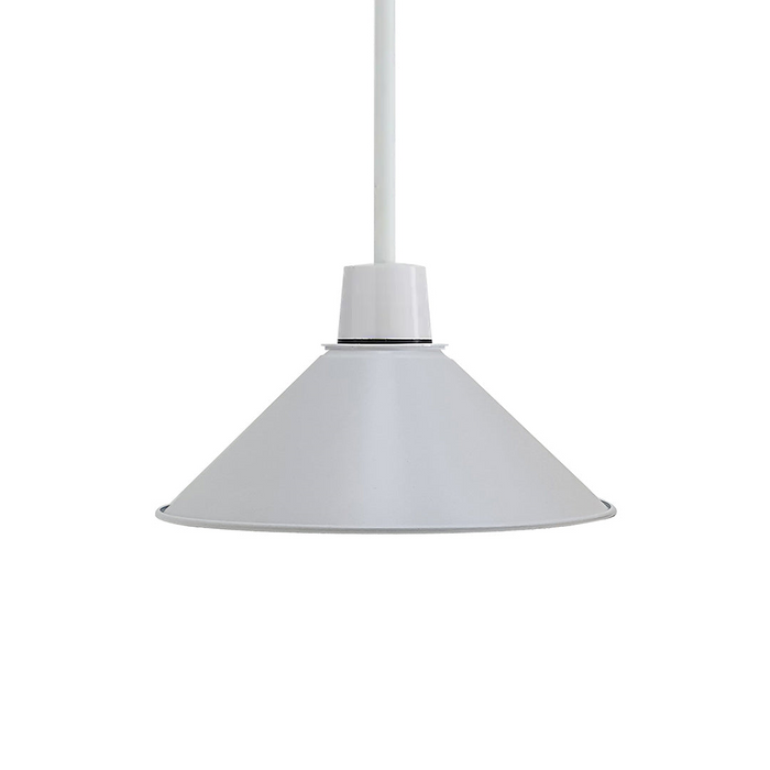 Moderne metalen witte Easy Fit kegelvormige lampenkap