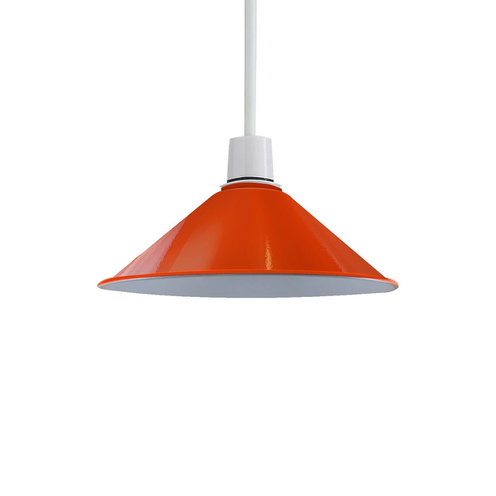 Moderne plafondhanglamp tinten oranje kleur lampenkappen Easy Fit