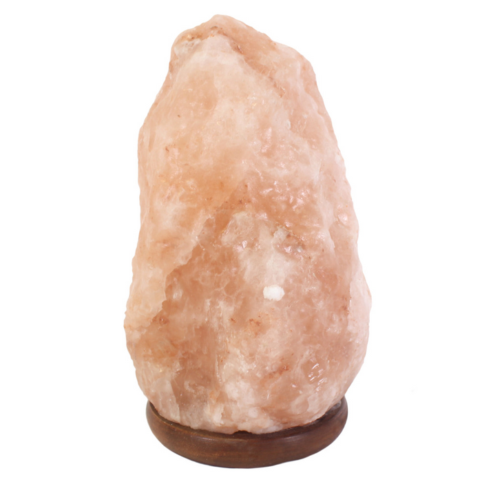 Himalayan Salt Lamp | Bryn | Pink | Wooden Base | 6-8KG