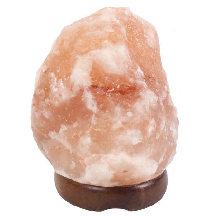 Himalayan Salt Lamp | Bryn | Pink | Wooden Base | 1.5-2KG