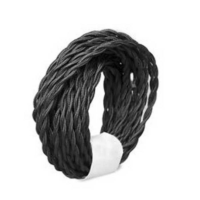 2 core Twisted 5m Braided Electrical Fabric Flexible Lamp Cable Wire Cord for UK Light