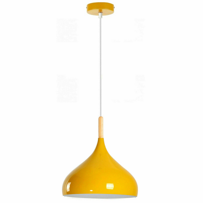 Modern Metal Ceiling Yellow Hanging Pendant Shade