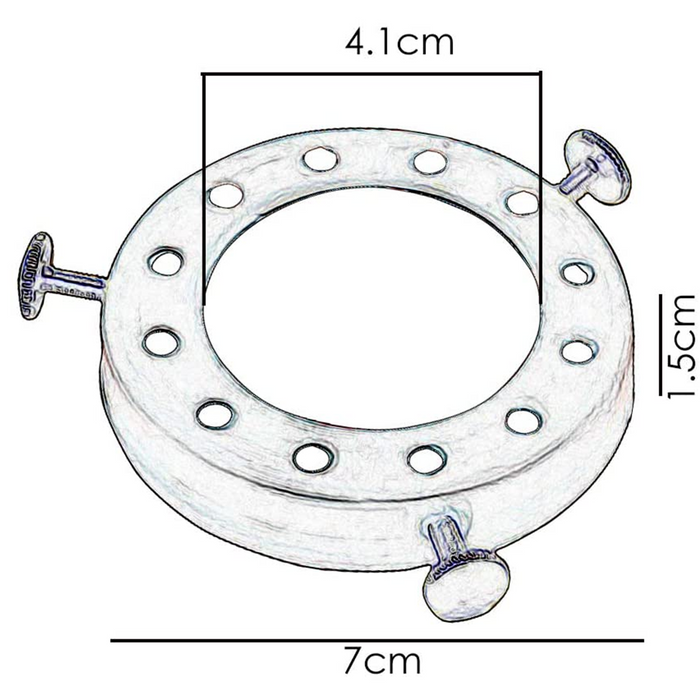 Lampenkapring van geborsteld messing voor fitting van hanglampfitting