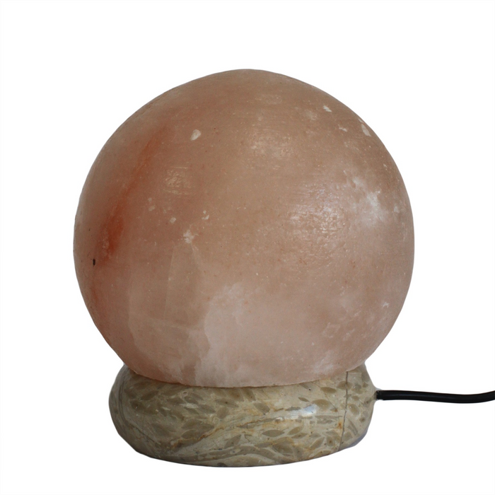 Himalayan Salt Lamp | Gia | Ball Shaped | Pink | USB | Single Colour