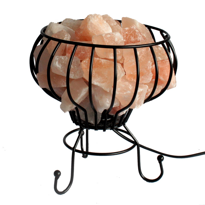 Himalayan Salt Stones in Wire Basket | Caran | 20 Pink Stones