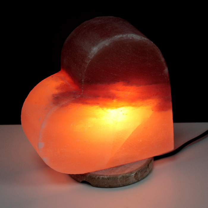 Himalayan Salt Lamp | Desi | Pink | Heart Shaped | 3-4KG