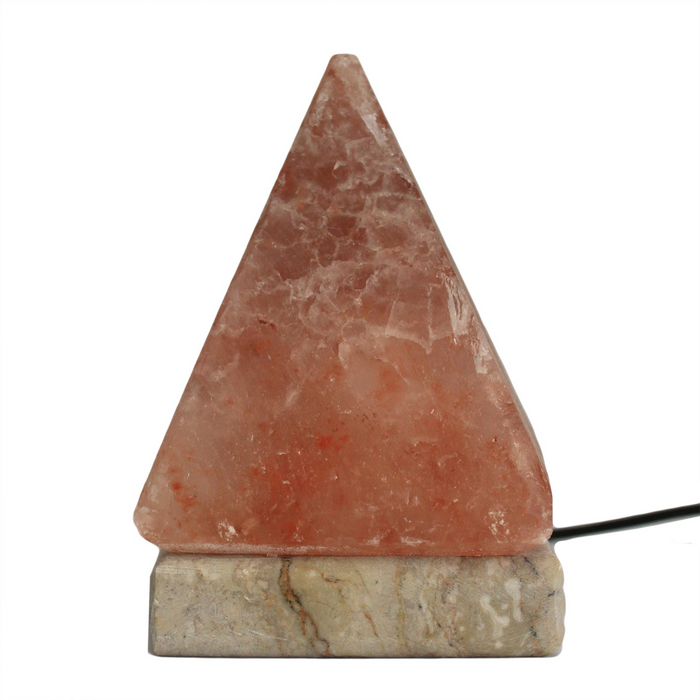 Himalaya Zoutlamp | Egypte | Roze | Piramidevorm | USB | &lt;1KG