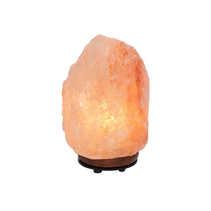 Himalayan Salt Lamp | Bryn | Pink | Wooden Base | 3-5KG