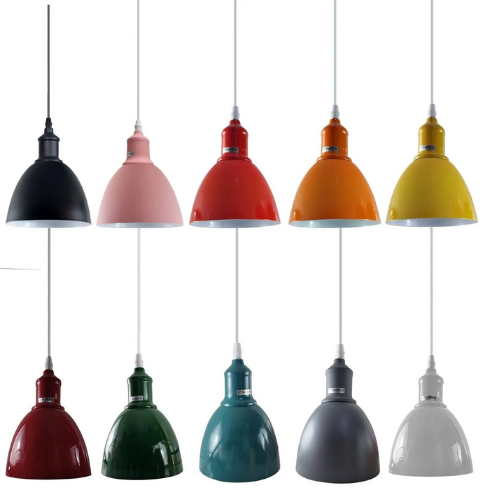 Retro Industrial Ceiling Pendant Light with E27 Base Ceiling Lighting Shade