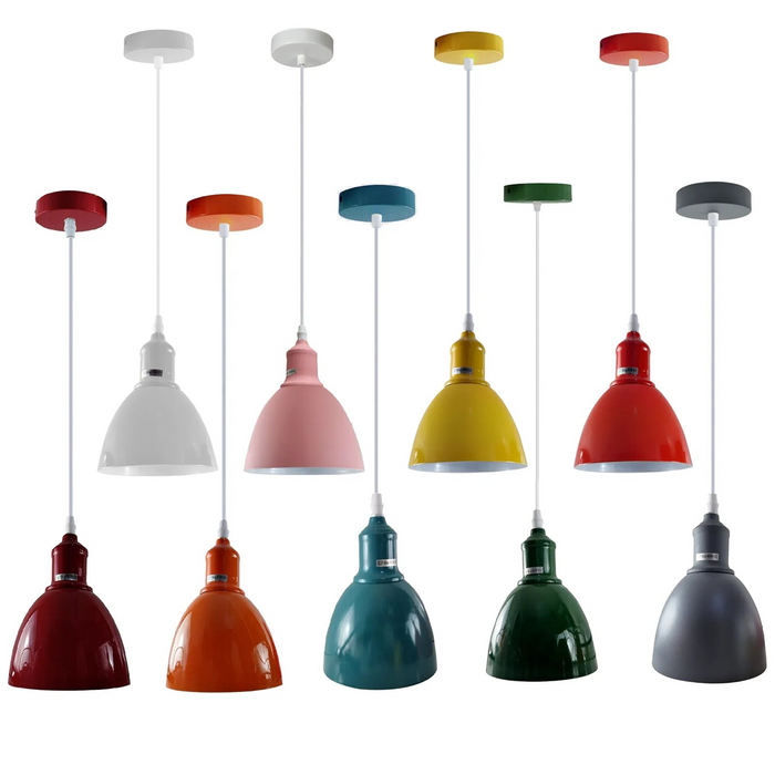 Retro Industrial Ceiling Pendant Light with E27 Base Ceiling Lighting Shade