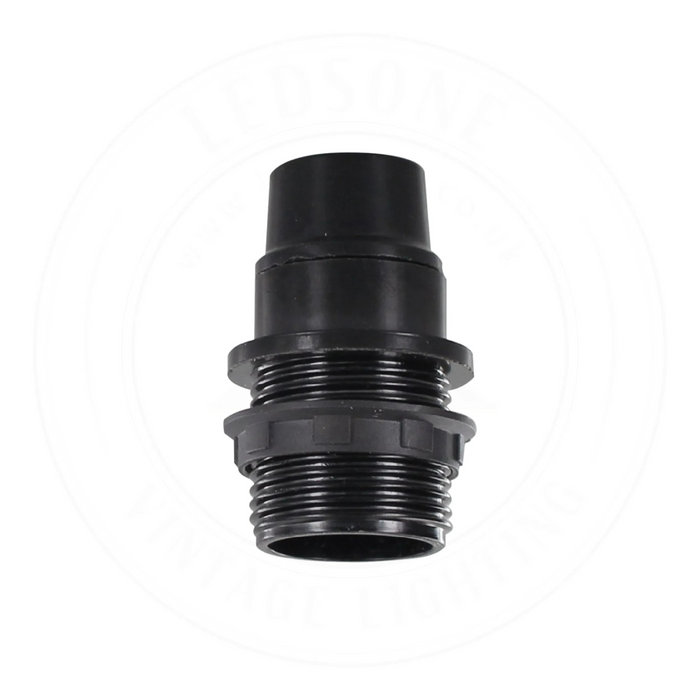 3 Pack E14 Socket Bulb Holder Edison Small Screw Black Plastic Lamp holder