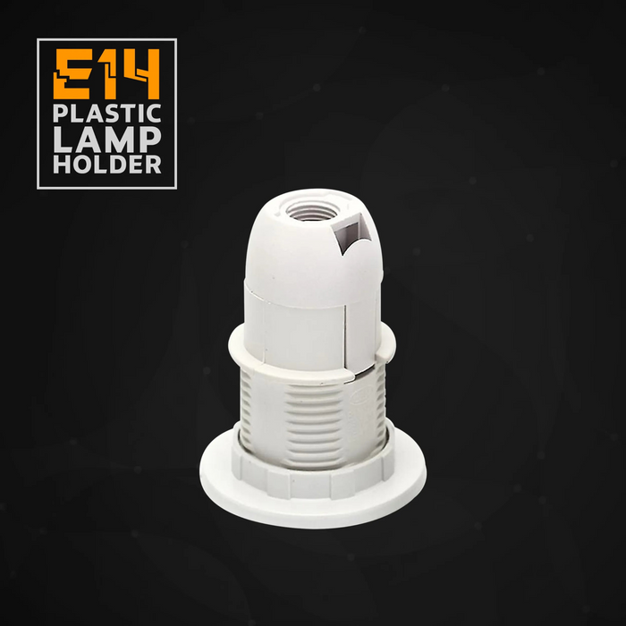 E14 Fitting Lamphouder Edison Kleine Schroef Wit Kunststof Lamphouder