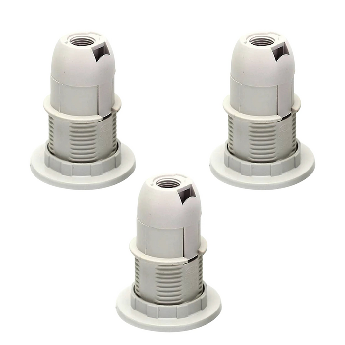 3 stuks E14 fitting lamphouder Edison kleine schroef witte kunststof lamphouder