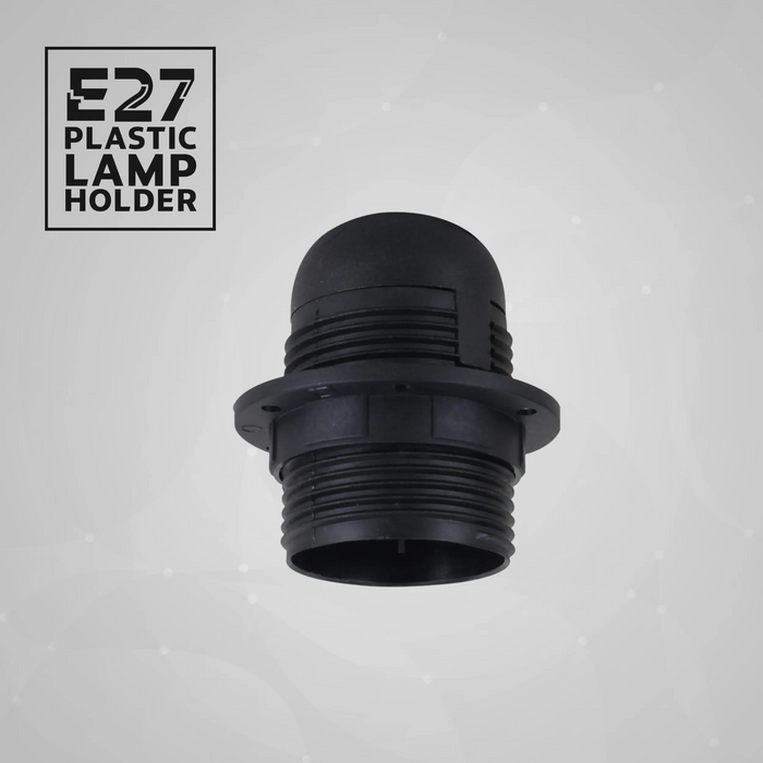 E27 Light Bulb,Pendant Socket Holder Edison Screw Black Plastic Lamp holder