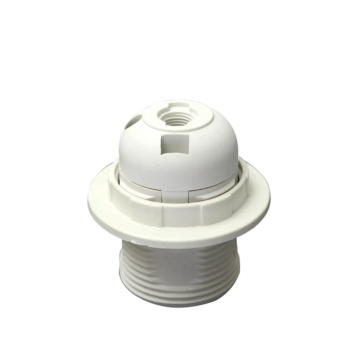 5Pack E27 Light Bulb,Pendant Socket Holder Screw White Plastic Lamp holder