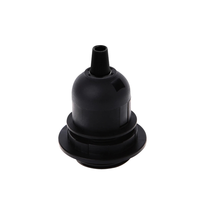 E27 Light Bulb Pendant Socket Holder Edison Screw Black Plastic Lamp holder